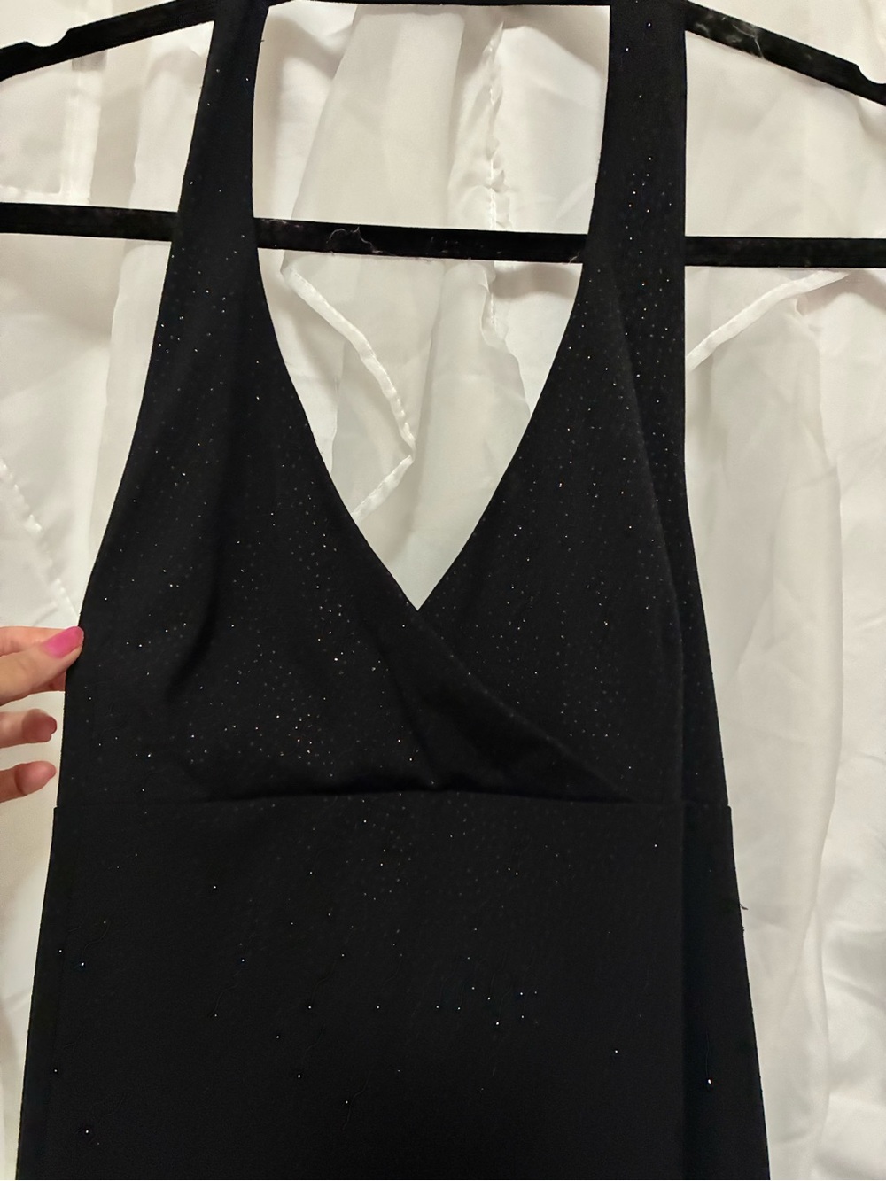 City Triangles Elegant Black Sparkle Maxi Dress